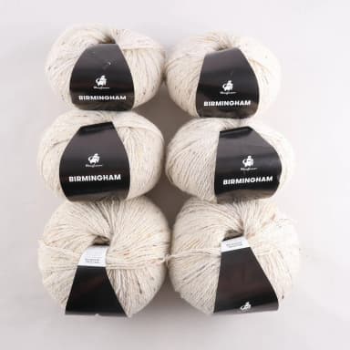 Hilo de alpaca beige Birmingham, 50 gramos
