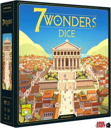 7 Wonders Dice pohjoismainen versio Diceopolis-bonusihmeellä