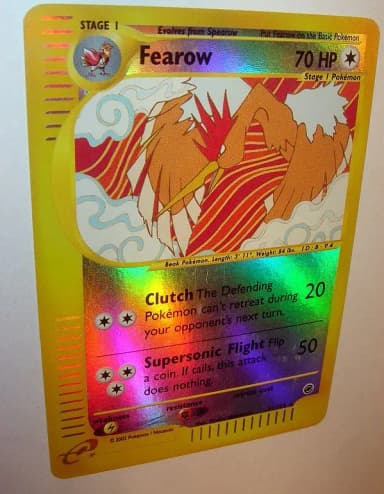 Seltene Fearow Folien-Pokémonkarte 11/165 mit 70 KP, neu