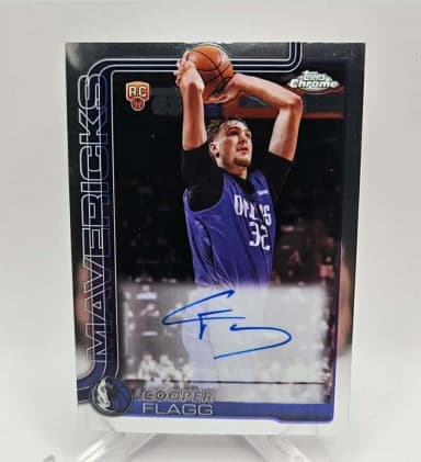 2025-26 Topps Chrome Rookie Autographs Cooper Flagg card