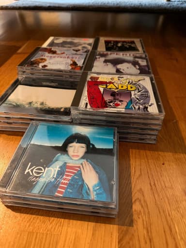 Approximately 30 Swedish and international pop/rock CDs