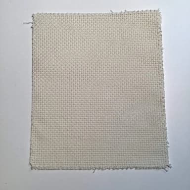Kleines Stück Aida-Stoff 14 x 11 cm naturweiß zum Sticken