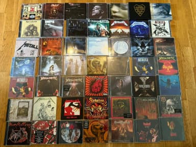 Sammlung von 49 Heavy Metal und Rock CDs mit Metallica und Rammstein