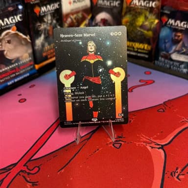 Magic the Gathering Karte Heaven-Sent Marvel Erzengel von Thune