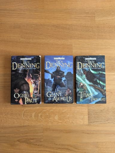 Troy Denning's The Twilight Giants I-III fantasy book set