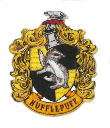 Harry Potter Hufflepuff kangasmerkki