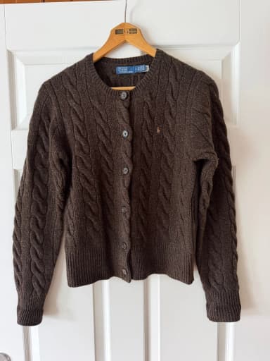 Ruskea Polo by Ralph Lauren neuletakki koko M