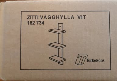 Torkelson Zitti Wandregal mit 3 weißen Ablagen