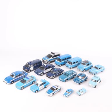 Collection of 17 emergency police vehicles