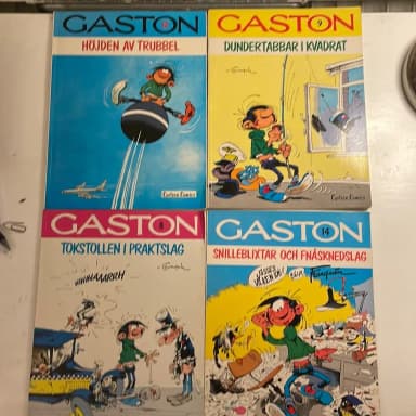 Gaston-sarjakuvakirjasarja, 5 albumia Franquinilta