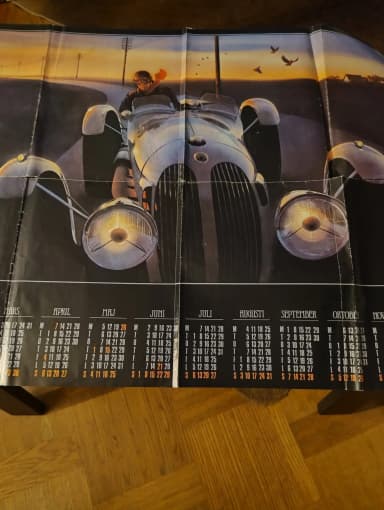 Calendario de 1980 por Sune Envall de 1979 en Suecia