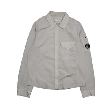 C.P Company beige Nylon-Oberhemd im Chrome-r-Stil
