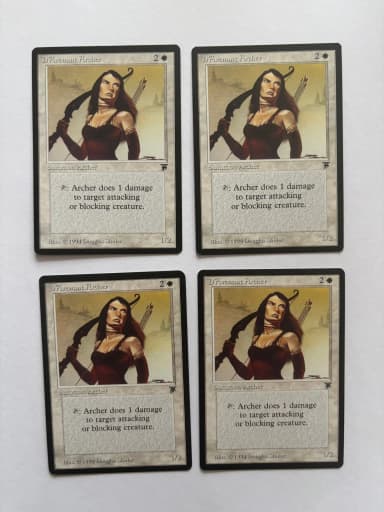Subasta de cuatro arqueros Davenant Magic The Gathering