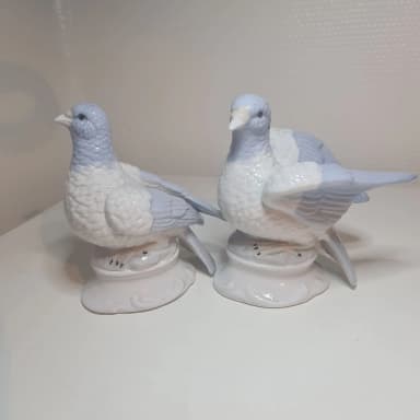 Porcelain bird figurines available