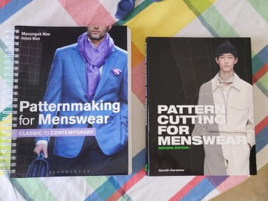 Two patternmaking books for menswear available