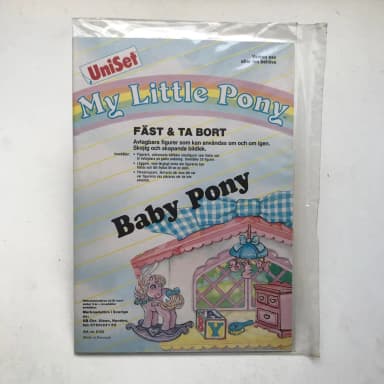 My Little Pony vintage Hasbro uniset ruotsiksi, avaamaton