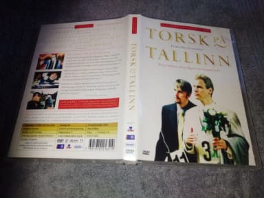 Torsk på Tallinn -komedia DVD Robert Gustafssonilla ja Johan Rheborgilla
