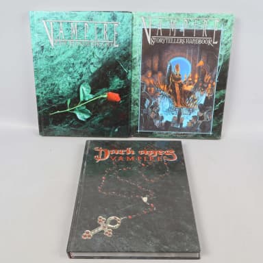 Libros de rol World of Darkness Vampire en subasta