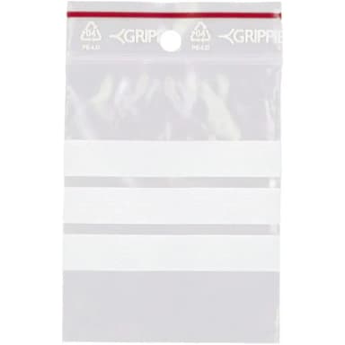Paquete de 100 bolsas zip lock nuevas 230x320mm con campo para escribir