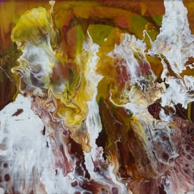 Acrylgemälde mit dem Titel 'Pomegranate' zu verkaufen
