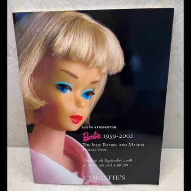 Harvinainen Christien Barbie 1959-2002 huutokauppaluettelo