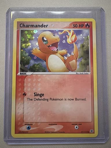 Charmander 57/112 Vintage Pokémon -kortti EX FireRed & LeafGreen 2004