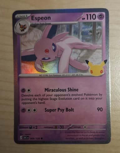 Espeon 69/128 30th Celebration Pokemon card available