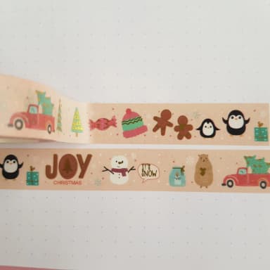 Christmas Joy washi-paperiteippi joulukäsitöihin