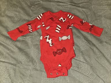 Roter Wickelbody von Lindex in Größe 56