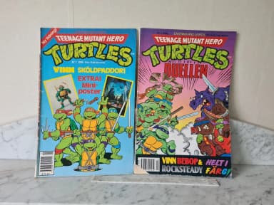 Vintage Teenage Mutant Hero Turtles comic from 1990