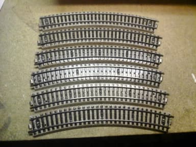 Set de vías Märklin m para circuito exterior en excelente estado