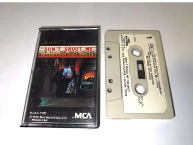 Elton John cassette tape Don't Shoot Me I'm Only The Piano Player USA original