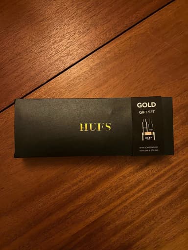 Hufs Gold gift set Scandinavian hair care
