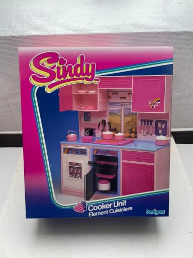 Vintage Sindy cooker unit unopened Pedigree accessory