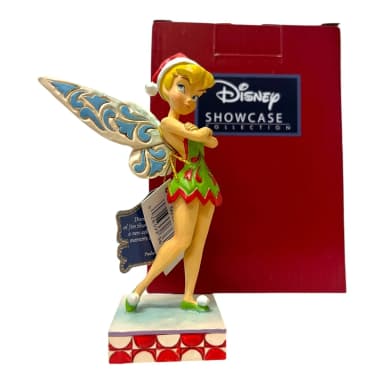 Disney figure of Peter Pan and Tinker Bell with Christmas design