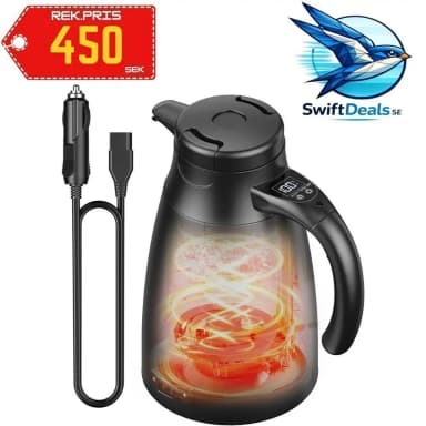 elektrischer wasserkocher für fahrzeuge 12V/24V 800 ml mit LCD-Display