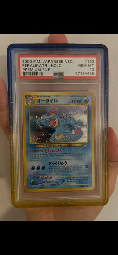Feraligatr nro 160 japanilainen kortti vuodelta 2000