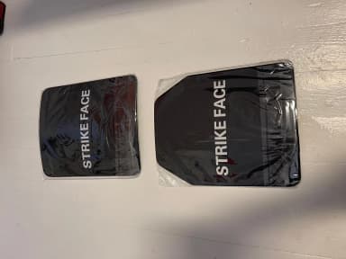 Dos placas para chaleco protector, delanteras y traseras (solo placas)