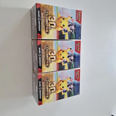 Three Pokémon Celebrations booster bundles available