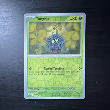 Tangela 114/165 Reverse Holo Pokémon-kortti sarjasta 151