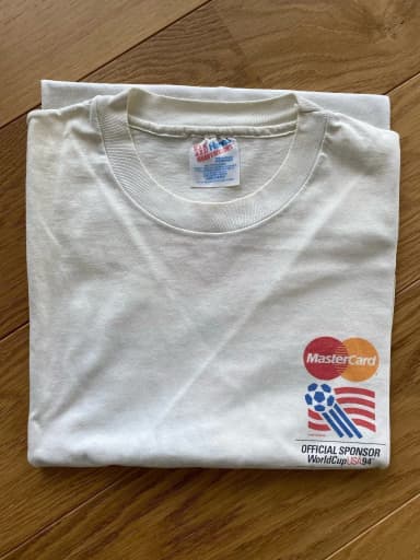 T-Shirt WM 1994 USA Größe L getragen beim Spiel Schweden-Brasilien