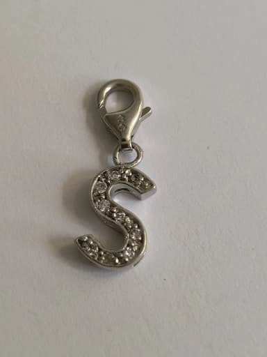 925 silver pendant with nine small white stones