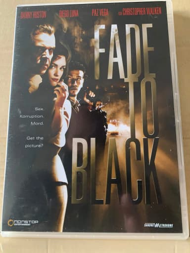 Fade to black DVD in unbenutztem Zustand