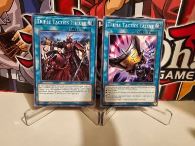 Cartas Yu-Gi-Oh Triple Tactic Thrust y Talent L26D-ENX21,24