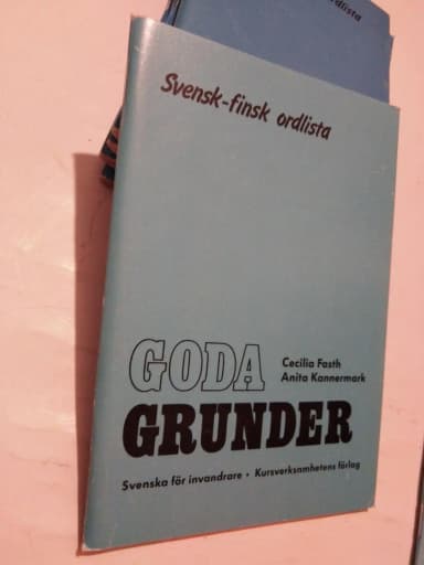 Goda Grunder ruotsi-suomi sanakirja Fasthilta ja Kannermarkilta