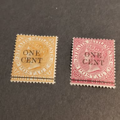 Leimaamaton Straits Settlement -keräilyesine huutokaupasta Ruotsissa