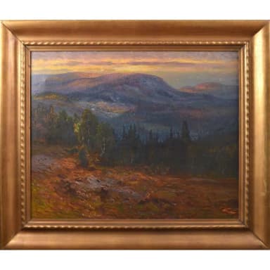 Carl Brandt Ölbild mit Motiv vom Åreskutan