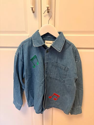 Camisa vaquera azul Mini Rodini talla 128/134 como nueva