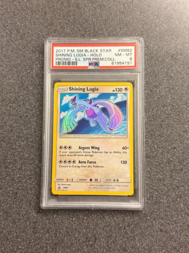 Shining Lugia SM82 2017 English Promo Card PSA 8