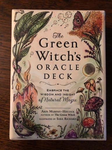 The Green Witch's Oracle Deck with natural magic insights
